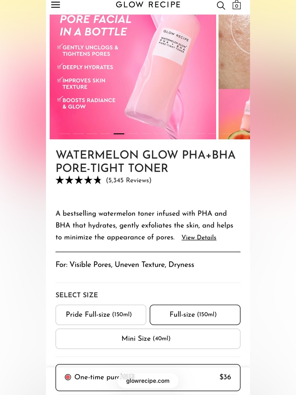 Glow Recipe Watermelon Glow Toner – Pink